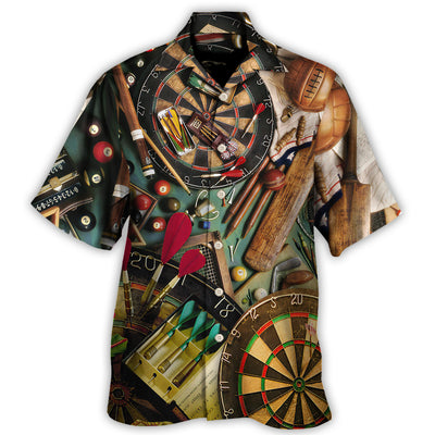 Hawaiian Shirt / Adults / S Dart World Okayest Dart Player - Hawaiian Shirt - Owls Matrix LTD