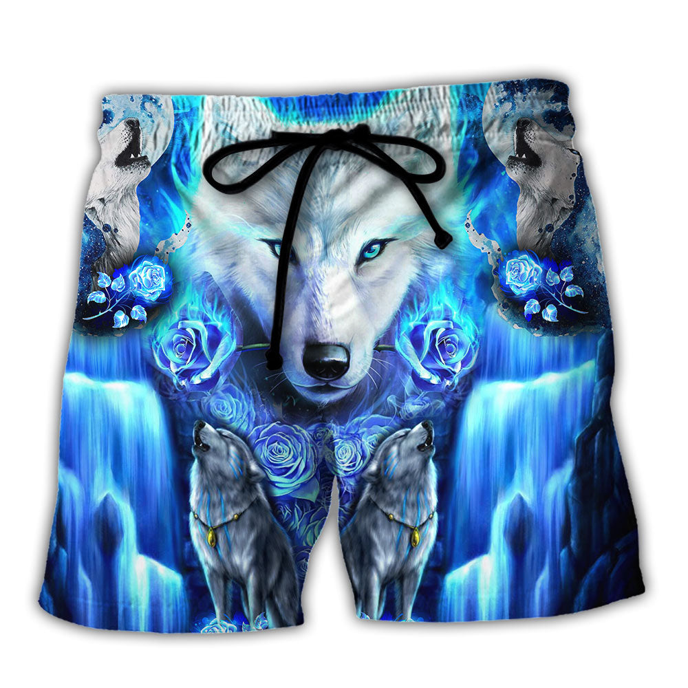 Wolf Blue Cool - Beach Short - Owls Matrix LTD