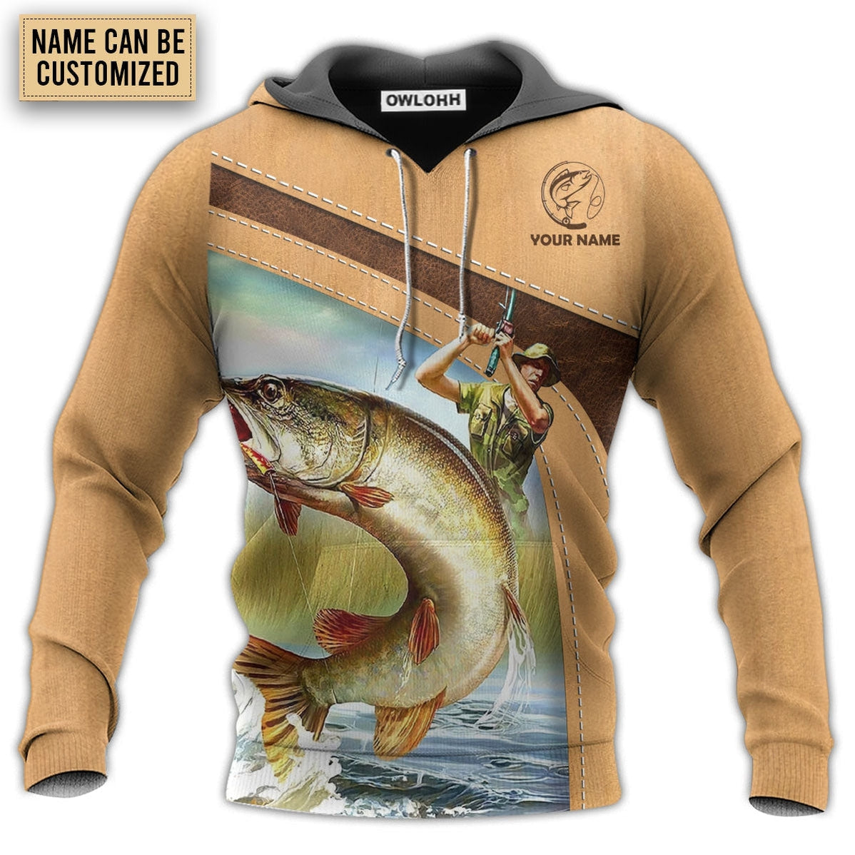 Unisex Hoodie / S Fishing An Old Fisherman And The Best Catch Personalized - Hoodie - Owls Matrix LTD