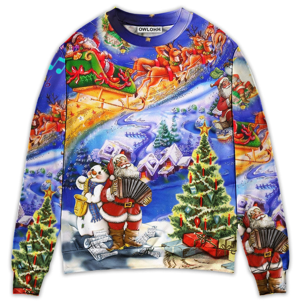 Sweater / S Christmas Santa Love Christmas Everytime - Sweater - Ugly Christmas Sweaters - Owls Matrix LTD