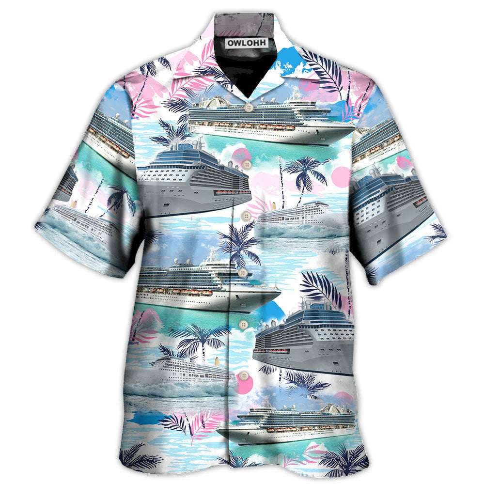 Hawaiian Shirt / Adults / S Cruising Beach Tropical Vibe - Hawaiian Shirt - Owls Matrix LTD