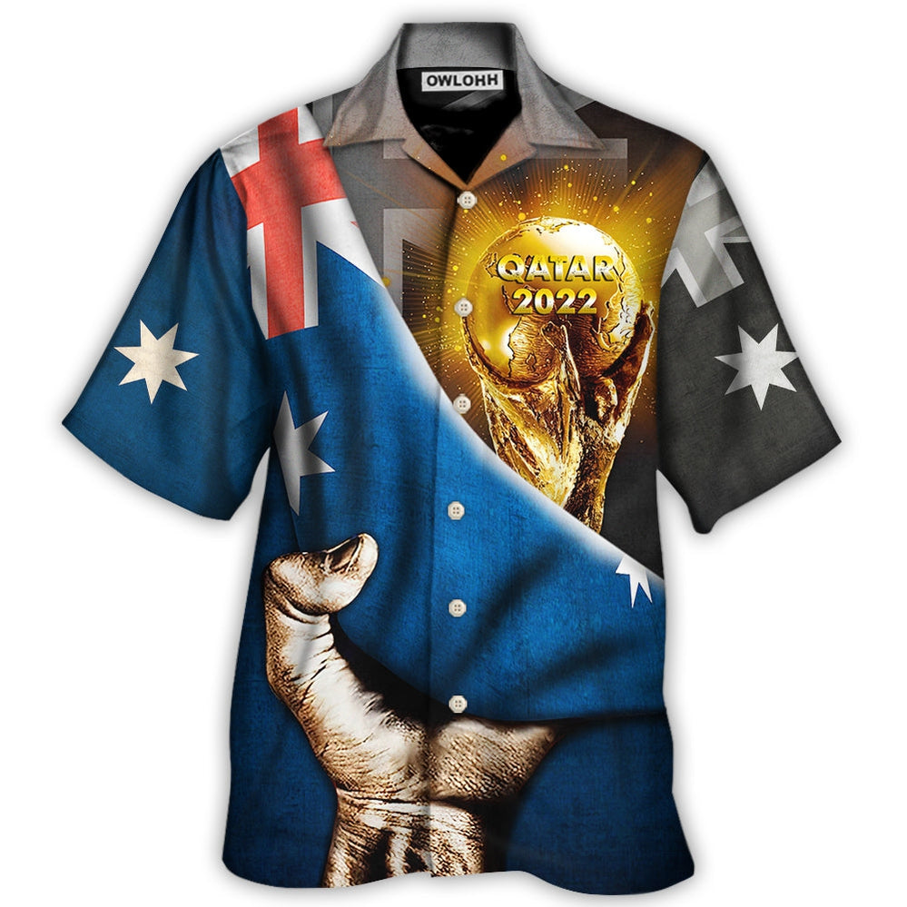 Hawaiian Shirt / Adults / S World Cup Qatar 2022 Australia Will Be The Champion - Hawaiian Shirt - Owls Matrix LTD