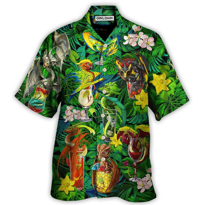 Hawaiian Shirt / Adults / S Cocktail And Dragon Tropical Hello Summer - Hawaiian Shirt - Owls Matrix LTD