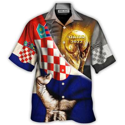 Hawaiian Shirt / Adults / S World Cup Qatar 2022 Croatia Will Be The Champion - Hawaiian Shirt - Owls Matrix LTD