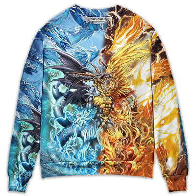 Sweater / S Dragon The Immortal Life - Sweater - Ugly Christmas Sweaters - Owls Matrix LTD