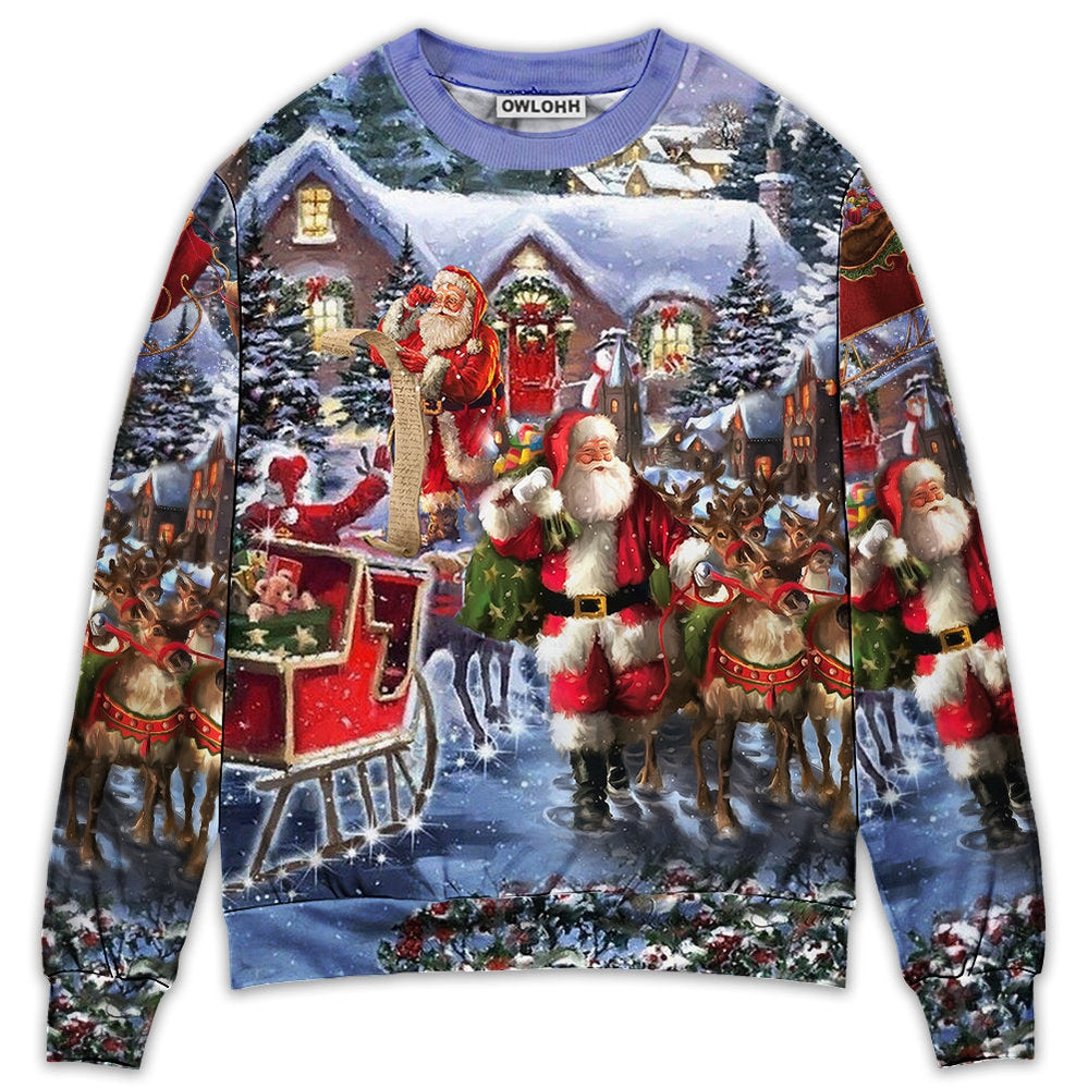 Sweater / S Christmas Santa Claus Comes Tonight - Sweater - Ugly Christmas Sweaters - Owls Matrix LTD