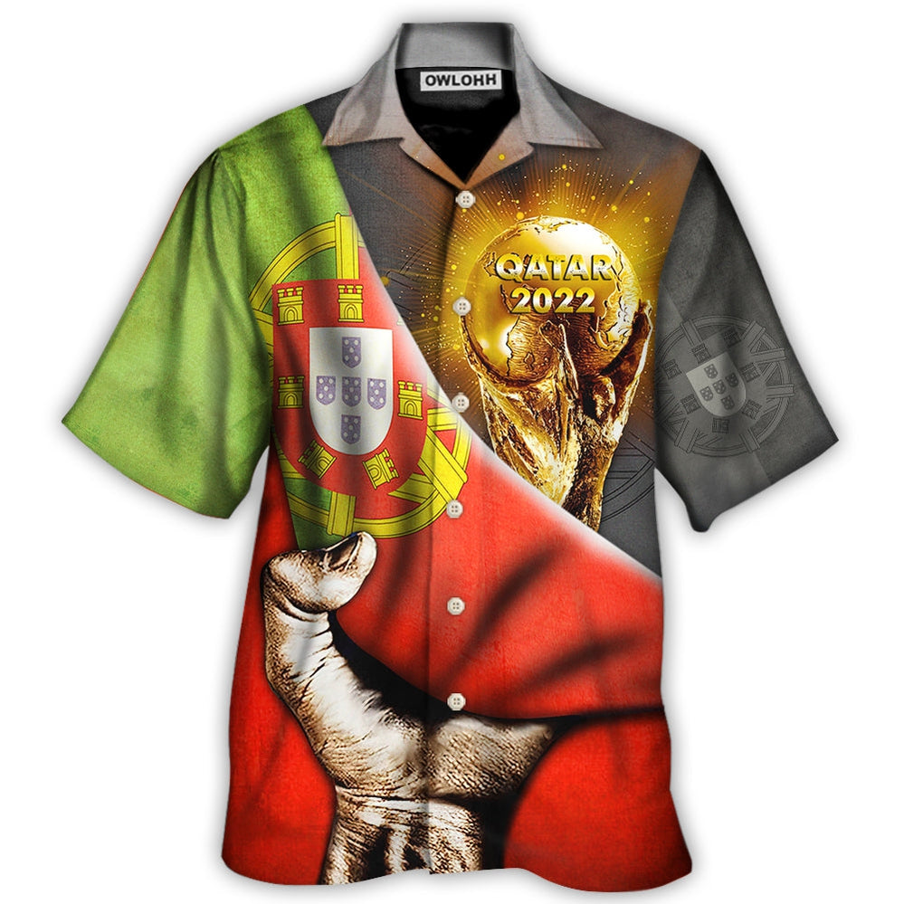 Hawaiian Shirt / Adults / S World Cup Qatar 2022 Portugal Will Be The Champion - Hawaiian Shirt - Owls Matrix LTD