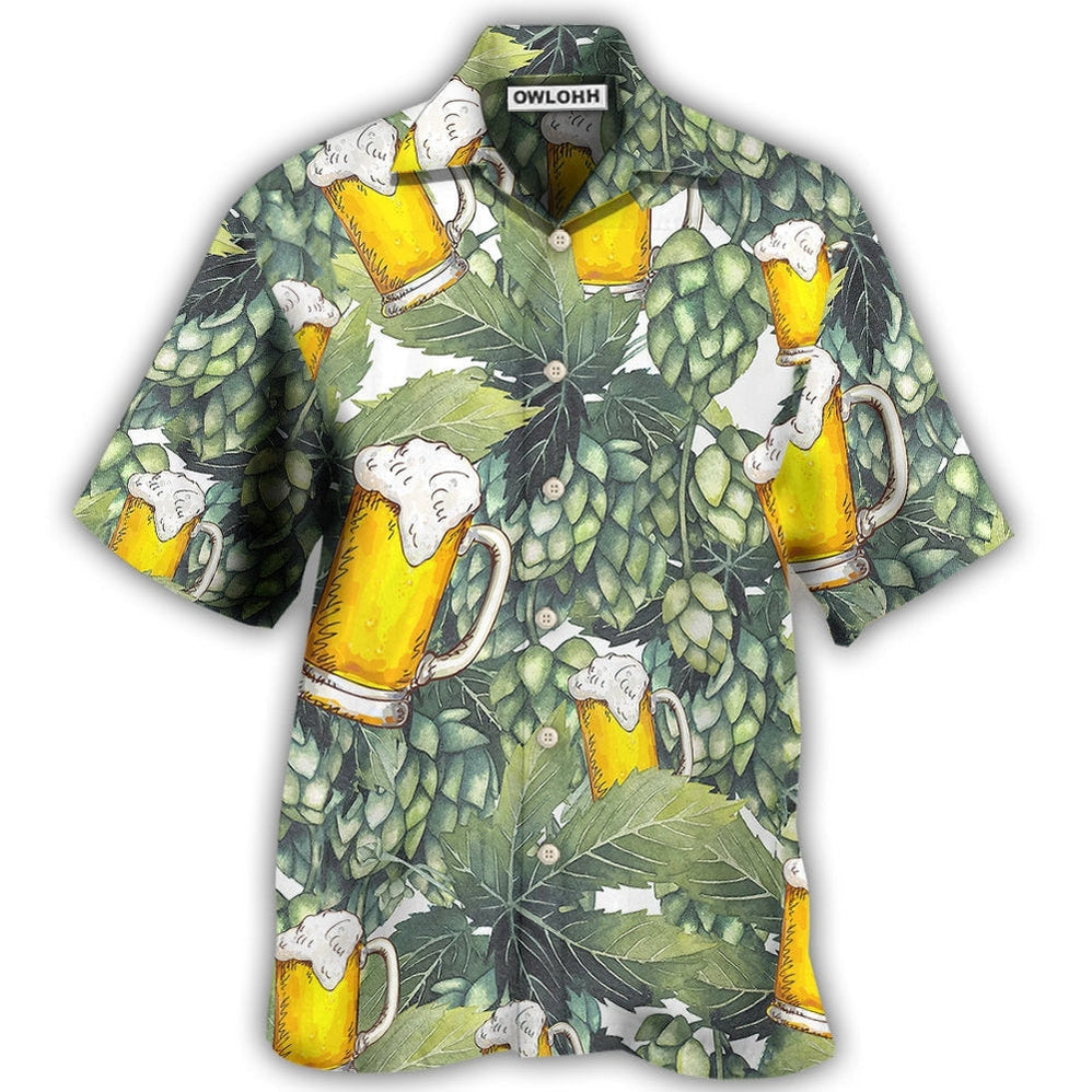 Hawaiian Shirt / Adults / S Beer Craft Beer And Hops - Hawaiian Shirt - Owls Matrix LTD