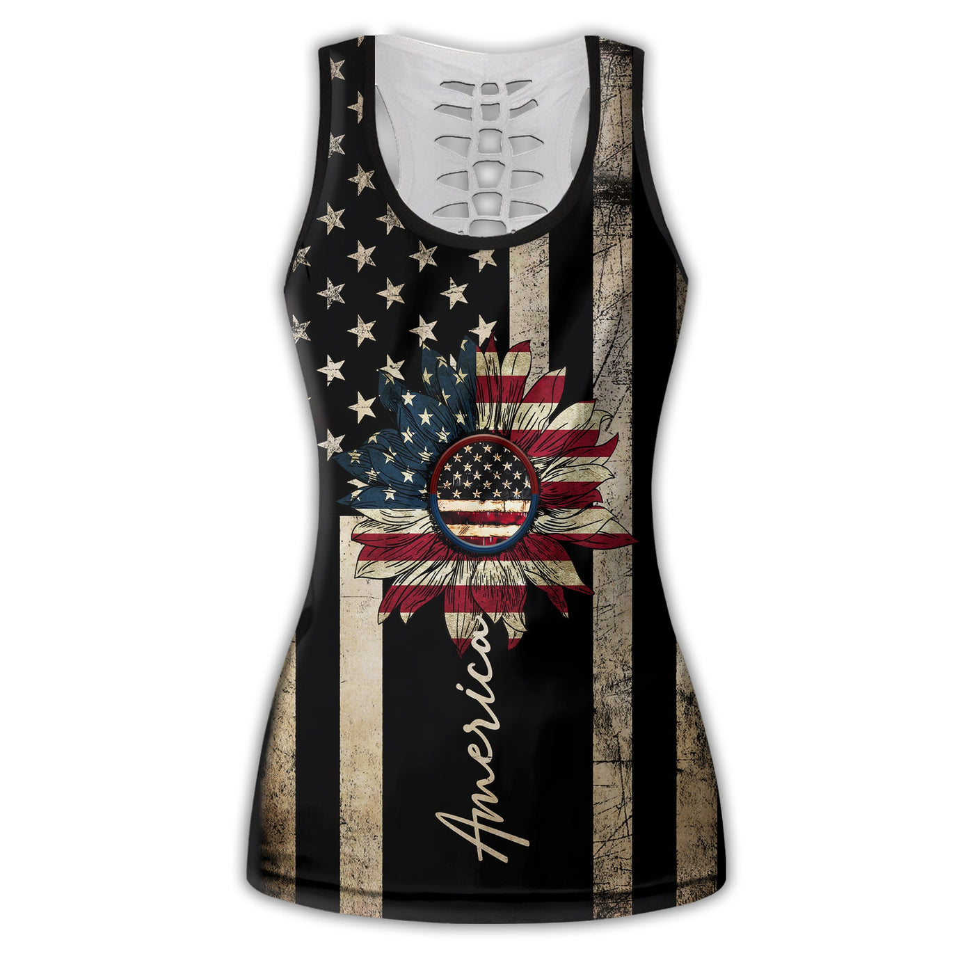 S America Independence Day Happiness - Tank Top Hollow - Owls Matrix LTD