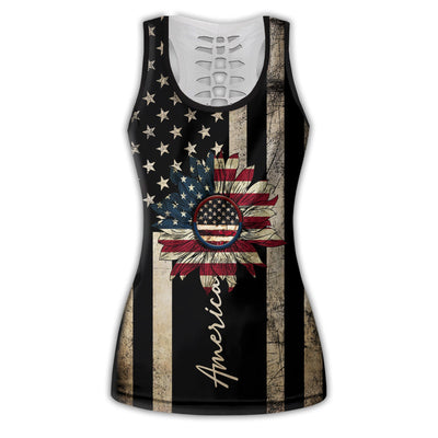 S America Independence Day Happiness - Tank Top Hollow - Owls Matrix LTD