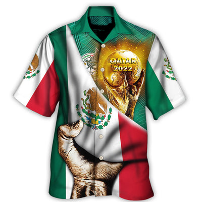 Hawaiian Shirt / Adults / S World Cup Qatar 2022 Mexico Will Be The Champion Flag Vintage - Hawaiian Shirt - Owls Matrix LTD