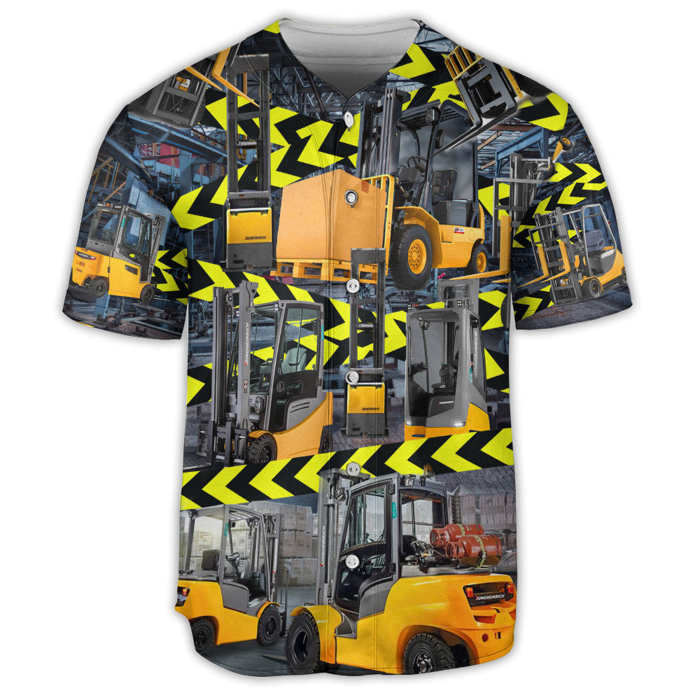 S Truck Be Careful For Yellow Klift Trucks Are Coming Here - Baseball Jersey - Owls Matrix LTD