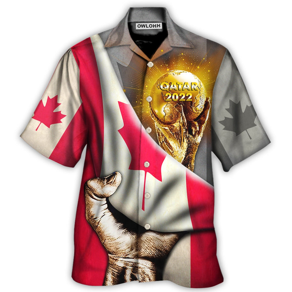 Hawaiian Shirt / Adults / S World Cup Qatar 2022 Canada Will Be The Champion - Hawaiian Shirt - Owls Matrix LTD