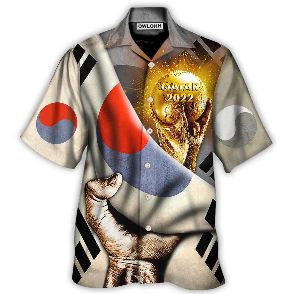 Hawaiian Shirt / Adults / S World Cup Qatar 2022 Korea Will Be The Champion - Hawaiian Shirt - Owls Matrix LTD