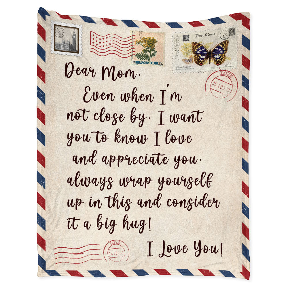 50" x 60" Mom Letter To My Mom I Love You Your Daughter So Much - Flannel Blanket - Letter To My Mom Letter We Love You, Birthday Mom - Owls Matrix LTD