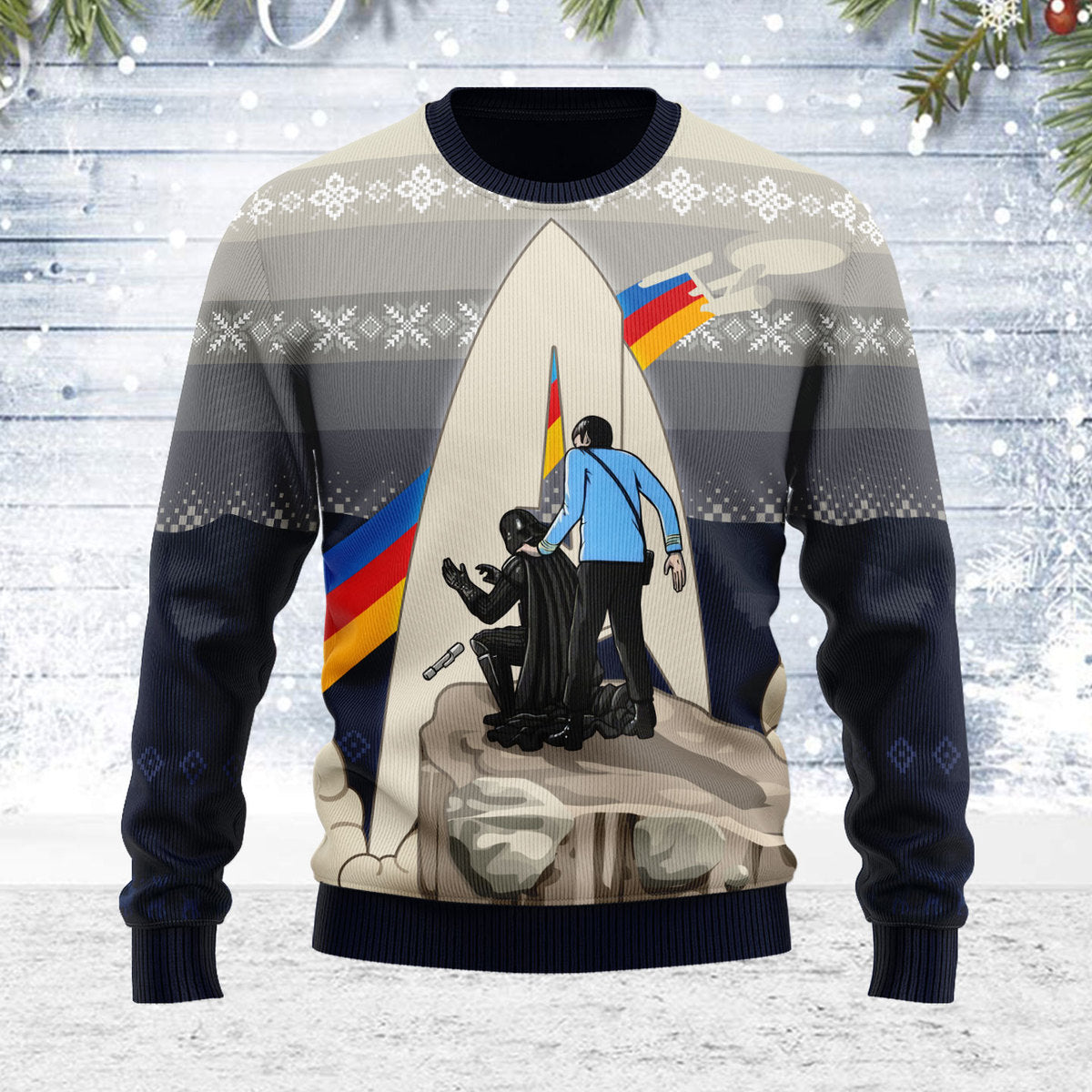 Star Trek No Lightsaber Allowed Christmas - Sweater - Ugly Christmas Sweater