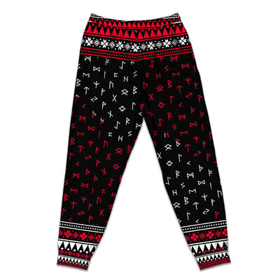 Pants / S Christmas Santa Claus Retro Viking Pattern - Pajamas Short Sleeve - Owls Matrix LTD