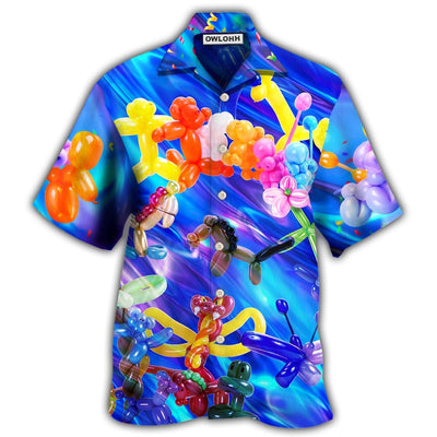 Hawaiian Shirt / Adults / S Balloon Modelling Amazing Colorful - Hawaiian Shirt - Owls Matrix LTD