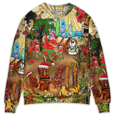 Sweater / S Christmas Mele Kalikimaka From Hawaii - Sweater - Ugly Christmas Sweaters - Owls Matrix LTD