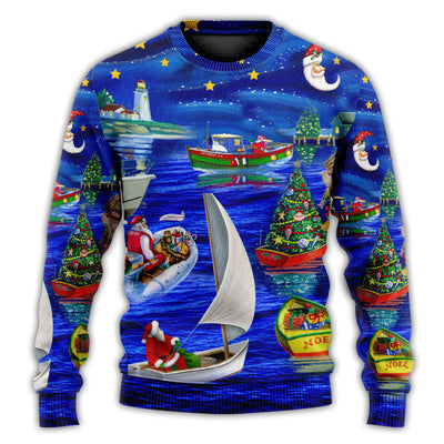 Christmas Sweater / S Christmas Coming Starry Night - Sweater - Ugly Christmas Sweaters - Owls Matrix LTD