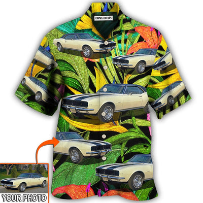 Hawaiian Shirt / Adults / S Car Camaro Car Classic Style Tropical Flower Custom Photo - Hawaiian Shirt - Owls Matrix LTD