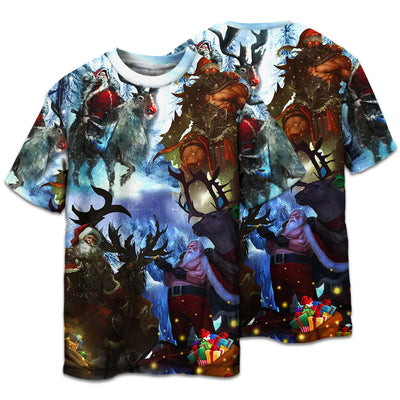 T-shirt / S Christmas Stay Cool Santa Claus - Pajamas Short Sleeve - Owls Matrix LTD
