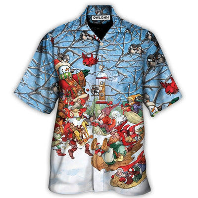 Hawaiian Shirt / Adults / S Christmas Gnome Play Winter Christmas - Hawaiian Shirt - Owls Matrix LTD