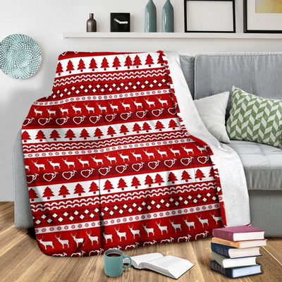 Nurse Christmas Simmple Pattern - Flannel Blanket - Owls Matrix LTD