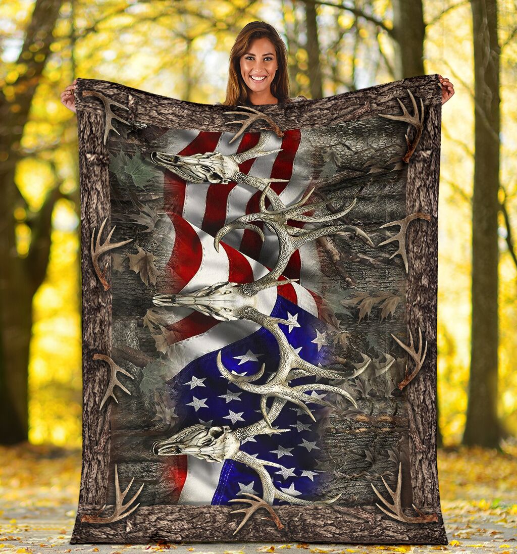 Hunting American Hunters Lovely Style - Flannel Blanket - Owls Matrix LTD