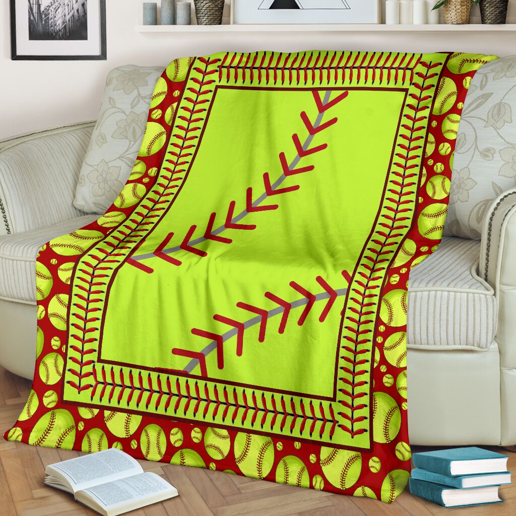 Softball All I Need - Flannel Blanket - Owls Matrix LTD
