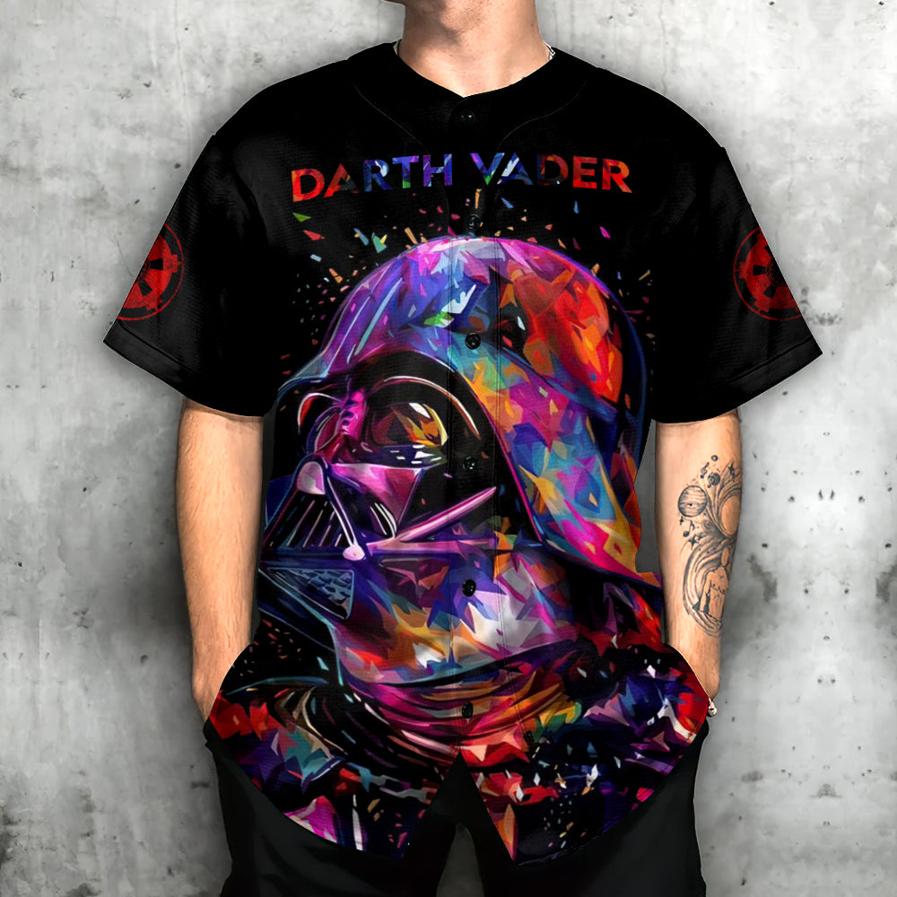 SW Darth Vader Full Color - Baseball Jersey