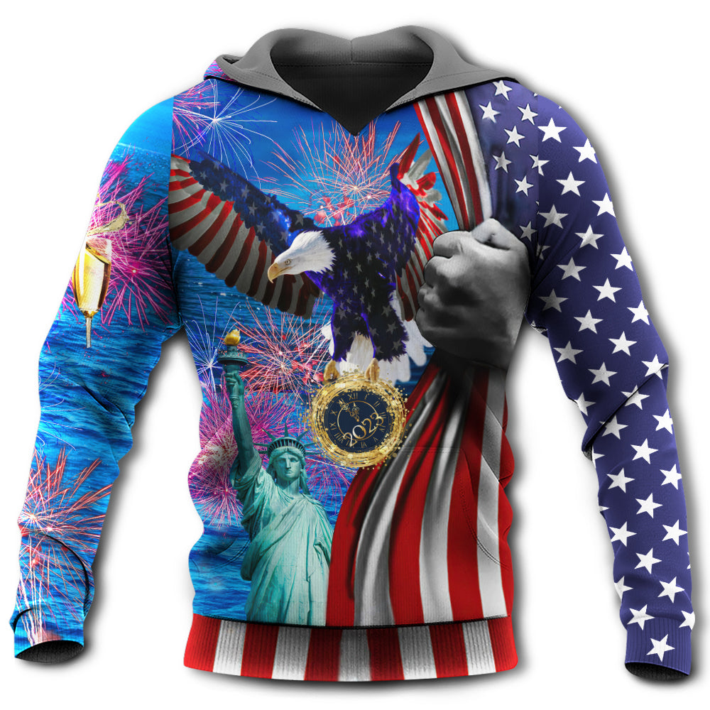 Unisex Hoodie / S America 2023 New Year New America - Hoodie - Owls Matrix LTD