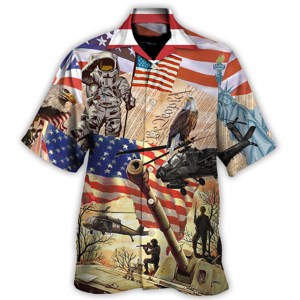 America Independence Day We The People - Hawaiian Shirt - Owls Matrix LTD