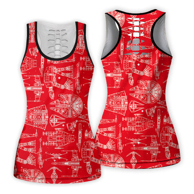 SPACE SHIPS STAR WARS RED - Tank Top Hollow