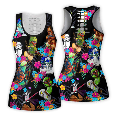 Star Wars Funny Tropical Neon Colorful Style - Tank Top Hollow
