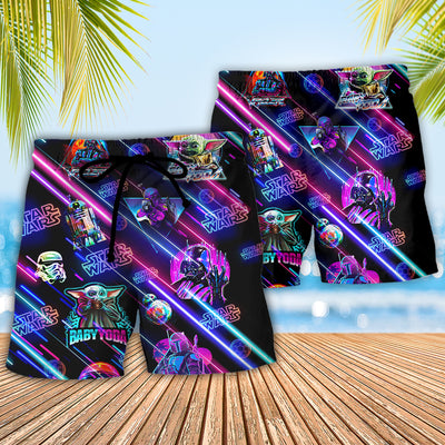 Star Wars Neon All Star Style - Beach Short