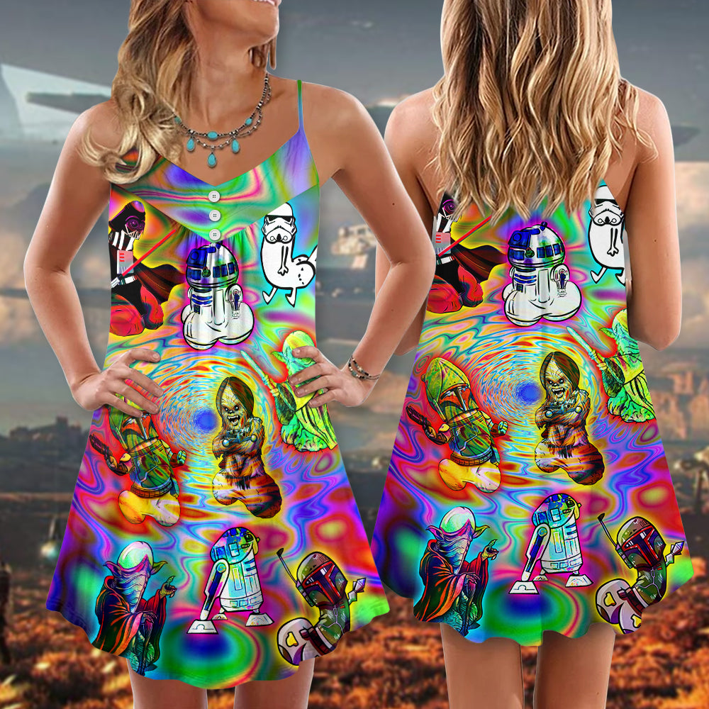 Star Wars  Your Eyes Can Deceive You, Don't Trust Them - V-neck Sleeveless Cami Dress