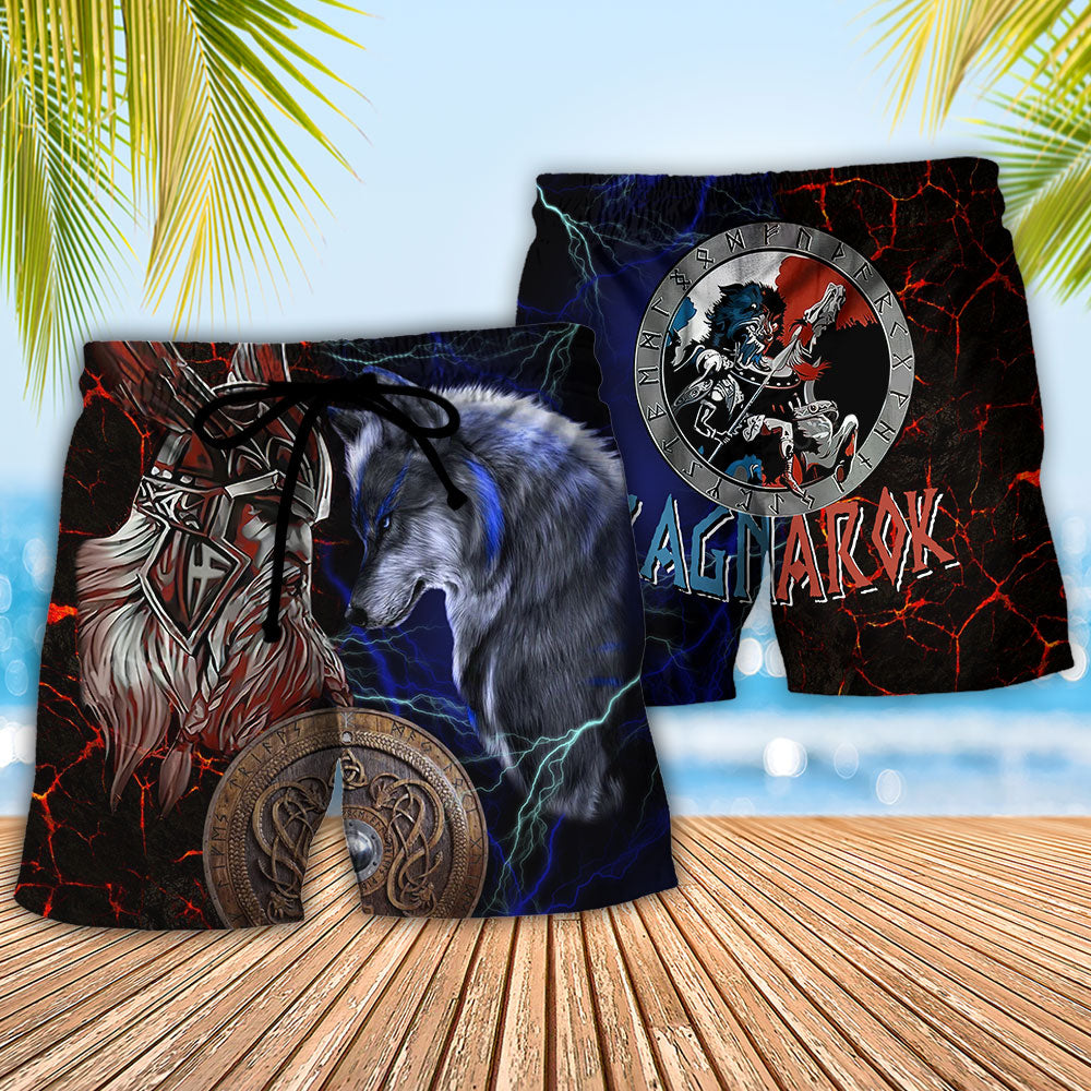 Viking Victory Colorful Life Style - Beach Short - Owls Matrix LTD