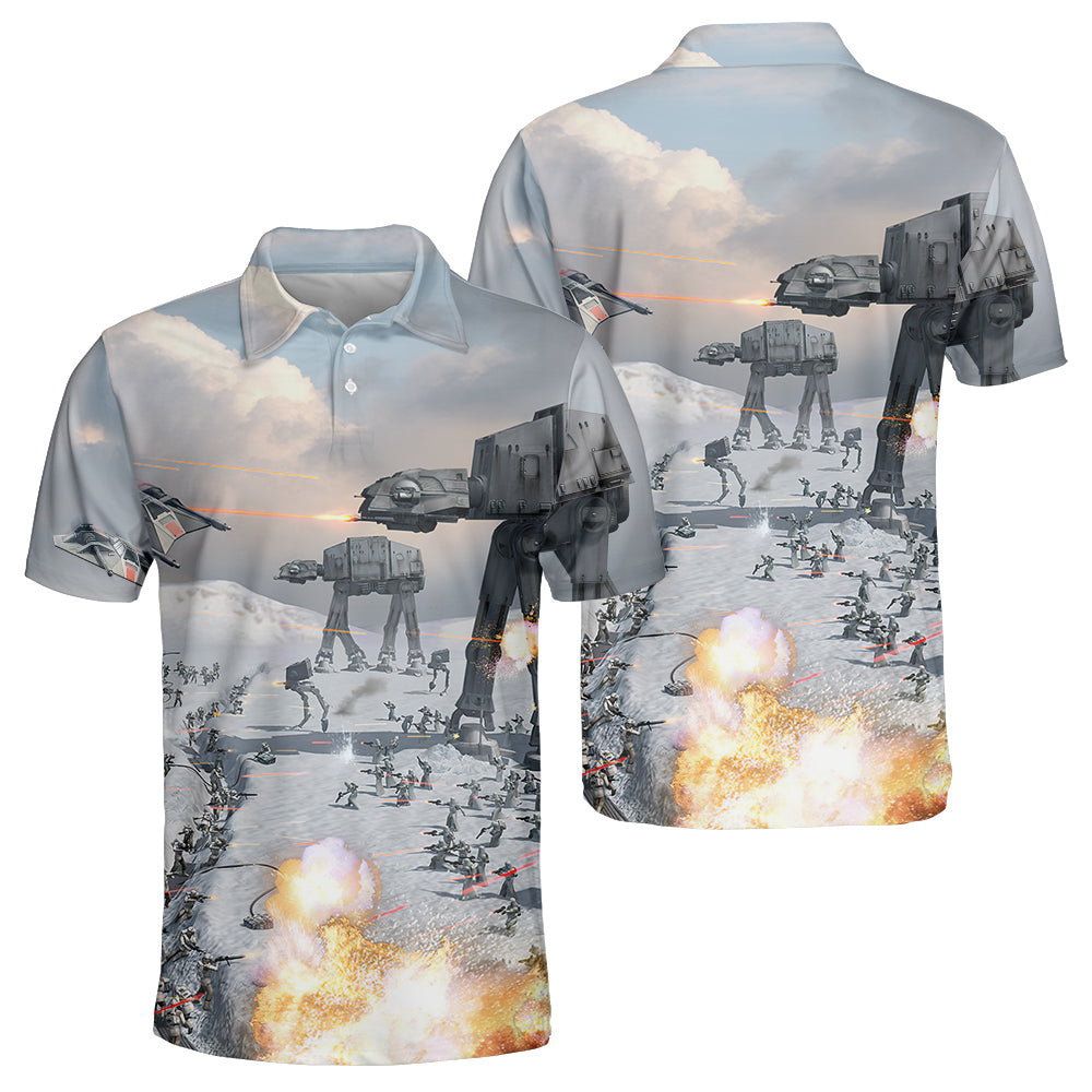 Star Wars Battle Of Hoth AT-AT - Polo Shirt