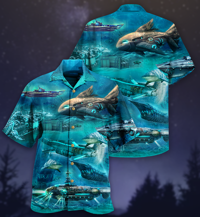 Ocean Submarine Love Ocean - Hawaiian Shirt - Owls Matrix LTD