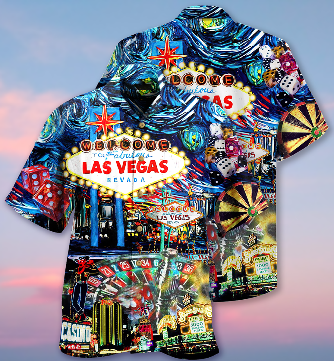 Las Vegas Welcome Every Body - Hawaiian Shirt - Owls Matrix LTD