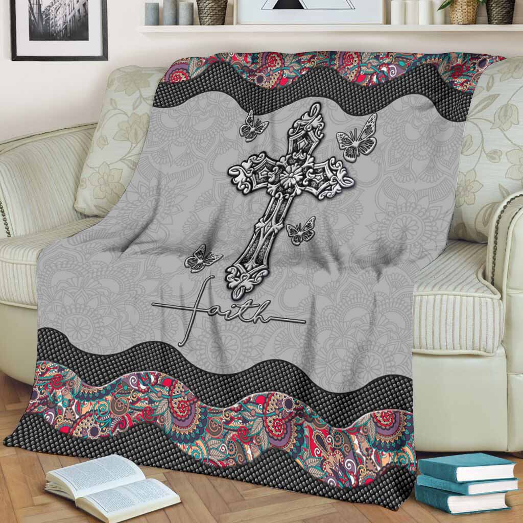 Jesus Faith In Your Life - Flannel Blanket - Owls Matrix LTD