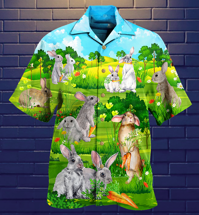 Rabbit Animals Love Carrot Limited Edition - Hawaiian Shirt - Owls Matrix LTD