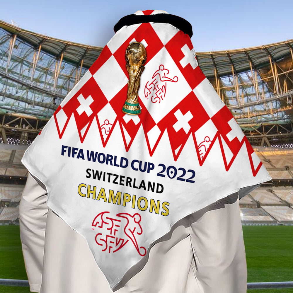 World Cup 2022 Switzerland Champions - Keffiyeh - Owls Matrix LTD