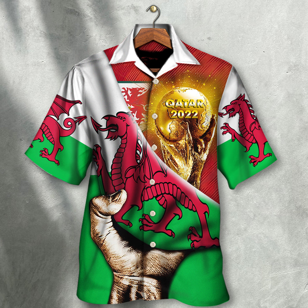 World Cup Qatar 2022 Wales Will Be The Champion Flag Vintage - Hawaiian Shirt - Owls Matrix LTD