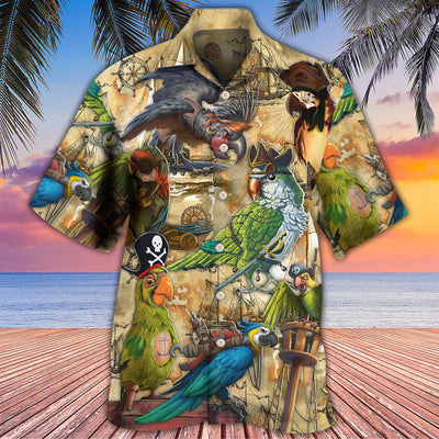 Parrot Pirates Life Vintage - Hawaiian Shirt - Owls Matrix LTD
