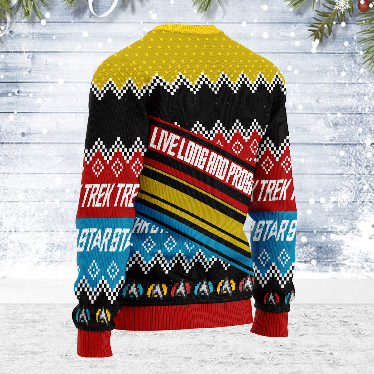 Star Trek Live Long And Prosper Christmas - Sweater - Ugly Christmas Sweater