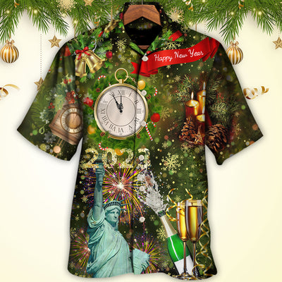 America 2023 Happy New Year Night - Hawaiian Shirt - Owls Matrix LTD