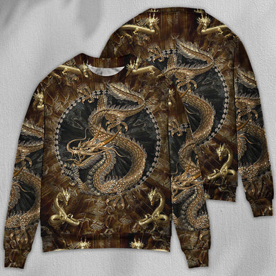 Dragon Love Life Colorful - Sweater - Ugly Christmas Sweaters - Owls Matrix LTD
