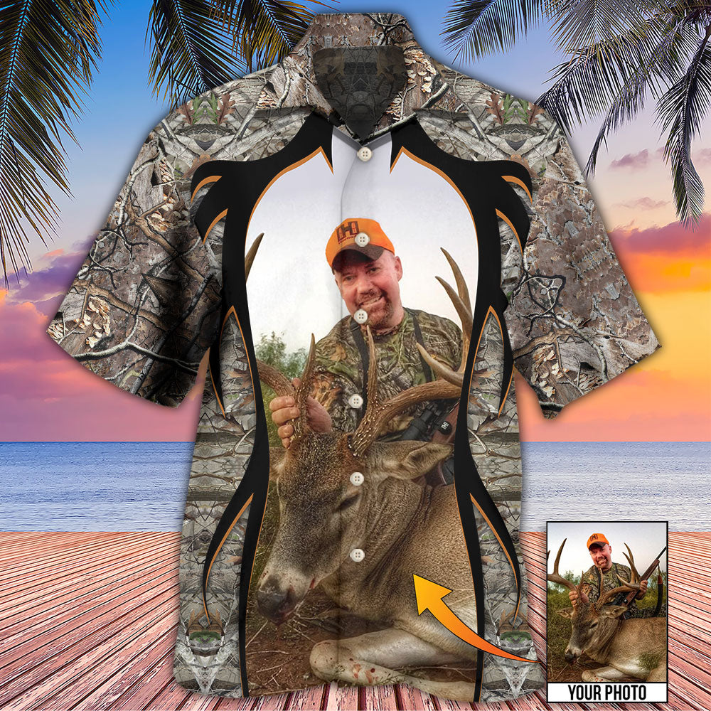 Hunting Lover Cool Pattern Custom Photo - Hawaiian Shirt - Owls Matrix LTD